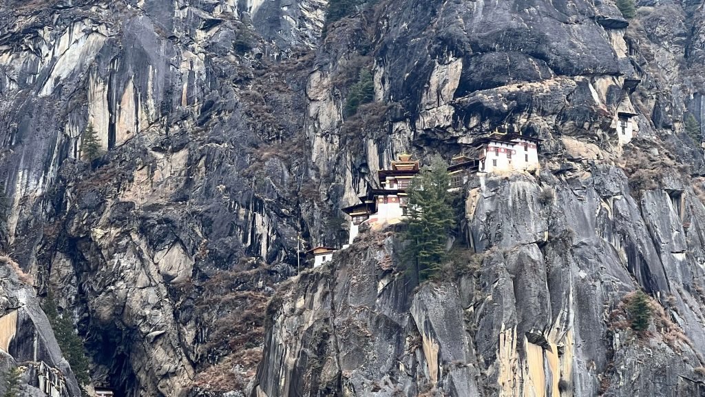 Tiger's Nest Monastery perched on a steep cliff